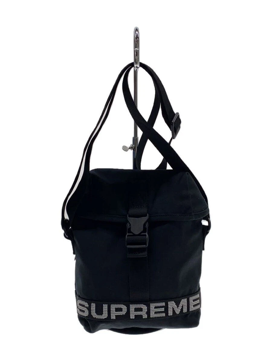 Sac bandoulière Supreme coton noir uni occasion