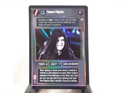 STAR WARS CCG REFLECTIONS II URF DARK SIDE FOIL EMPEROR PALPATINE