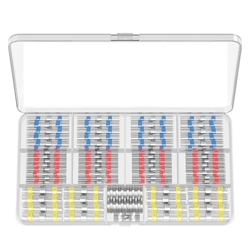 150PCS Heat Shrink Butt Wire Splice Connectors Seal Crimp Terminals Waterproof - Picture 9 of 12
