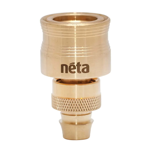 NETA Solid Brass Jet Nozzle - 12mm Click-On Fit, Corrosion Resistant, Australian Made