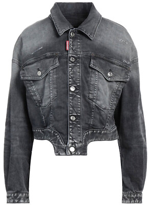 DSQUARED2 DAMEN DENIM JACKE RAWCUT JEAN JACKET MADE IN ITALY S75AM0954S30503900