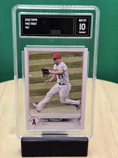 2022 Topps Series 1 Mike Trout #27 Base GMA 10 Los Angeles Angels MLB Baseball