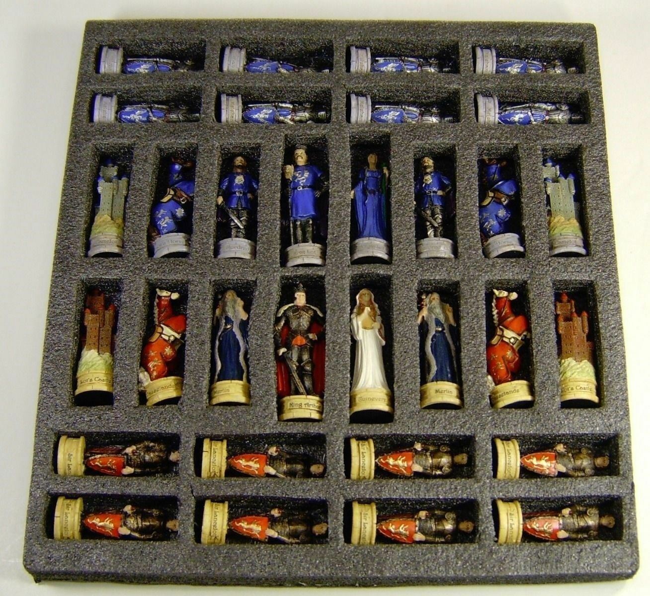 MEDIEVAL CHESS SET 2ft. King Arthur Handmade -   Medieval chess set,  Large chess set, Medieval chess