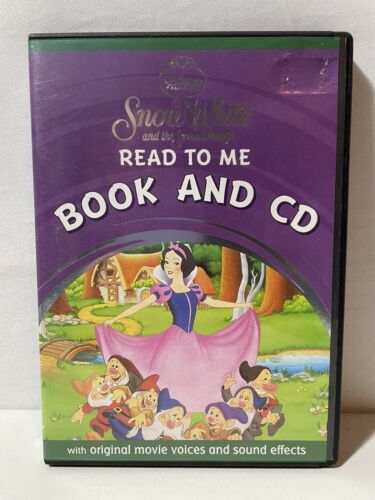 DISNEY-Read To Me-Book & CD-Snow White & The 7 Dwarfs-LNC+Free Postage - Picture 1 of 4