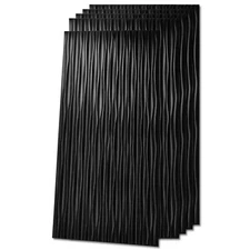 6 Pack 48" x 24" 3D PVC Wall Panels ,Ceilings,Black or White,Tree groove texture