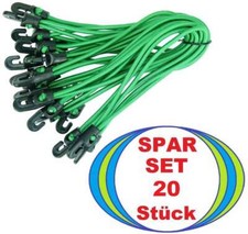 20 x tarpaulin tensioner 18 cm green clamping rubber clamping fix hook expander rubber tensioner