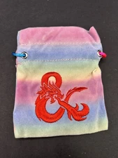 Dungeons & Dragons Acererak's Treasure Packs: Pastel Dice Bag Red stitching GEG