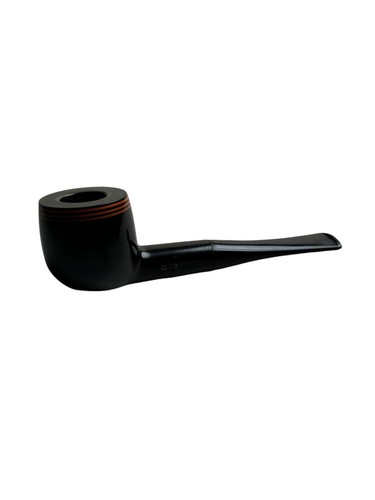 Vintage THE PIPE Smoking Pipe Orange Stripe Black Clolor SUPER RARE - Picture 2 of 11