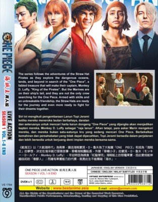 DVD LIVE ACTION MOVIE ONE PIECE SEASON 1 VOL.1-8 END REGION ALL