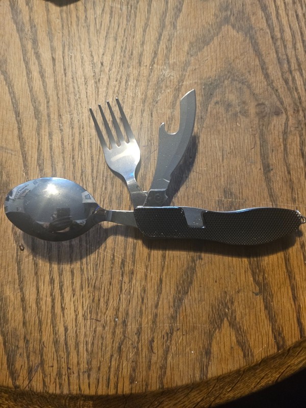 Orblue 4-in1 Camping Utensils Used