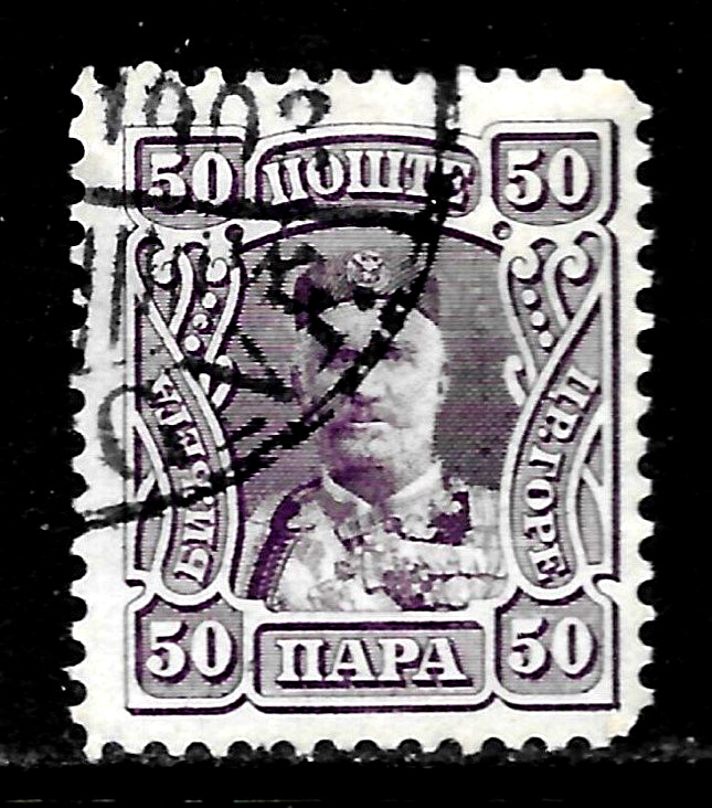 HICK GIRL-OLD  USED  MONTENEGRO  SC#83    PRINCE  NICHOLAS  I        A2788