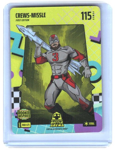 Bo Jackson Battle Arena - Crews-Missle - 80\'s Rad Battlefoil - Steel-#RAD-473