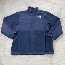 The North Face Fleece Jacket Girls XL Blue Full Zip Lined Outdoor Hiking Winter