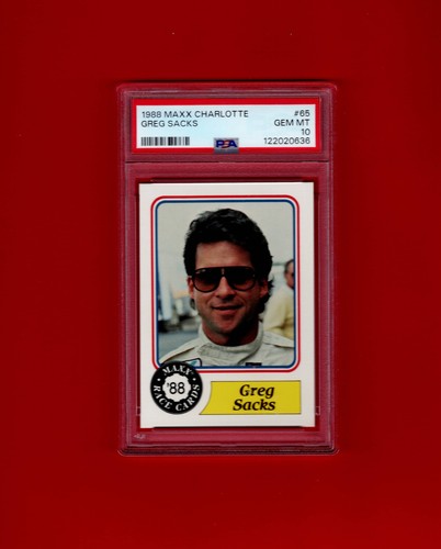 1988 Maxx (Char)  #65 Greg Sacks PSA 10 Gem Mint $$$$ - Picture 1 of 2