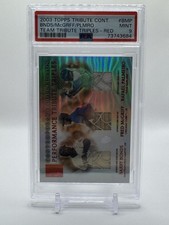 2003 Topps Tribute Contemporaries Bonds McGriff Palmeiro BMP /50 PSA 9 HOF