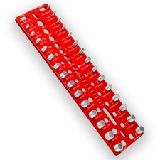 Comfylichi 49 Nut and Bolt Thread Checker, Bolt Size Finder with 19 Drill Gau...