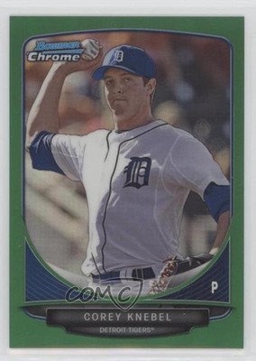 2013 Bowman Draft Picks Chrome Green Refractor 4/75 Corey Knebel #BDPP18 05fy