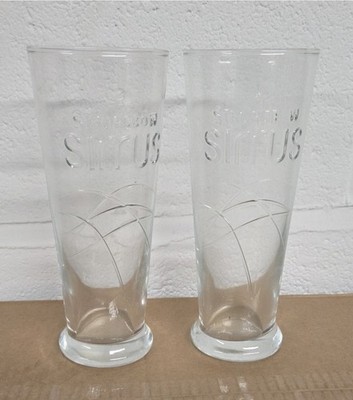 4 neue original geprägte Strongbow Sirrus Pint Gläser Mann Höhle Bar