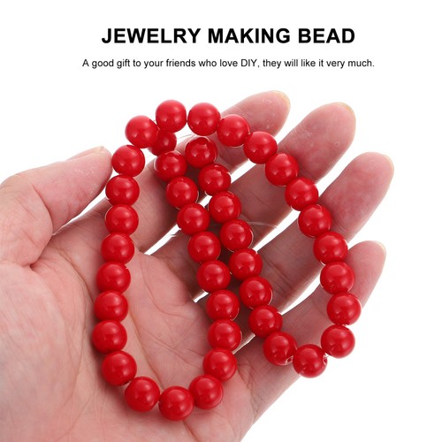 Imitazione creativa corallo rosso perline decorazioni albero di Natale fai da te bracciali rosso - Foto 1 di 12