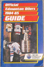 1984-85 Edmonton Oilers Media Guide Gretzky, Messier, Fuhr