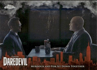 2025 Topps Marvel Chrome Murdock and Fisk sit down Together Daredevil #DD-15