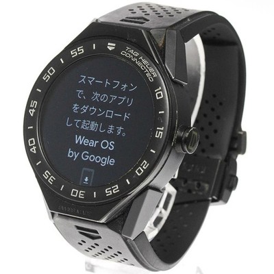 TAG HEUER Connected Modular SBF8A8013 Digital Dial Quartz Men's Wristwatch Black