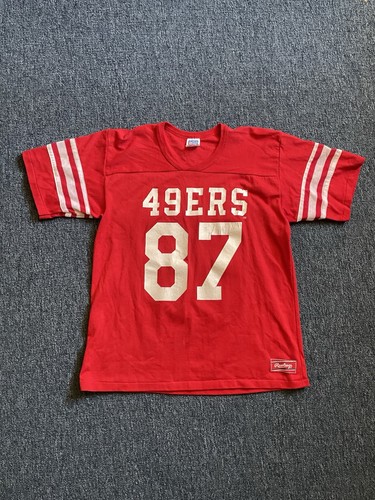 Vintage 80s Dwight Clark San Francisco 49ers Jersey Mens Large Knit Ra