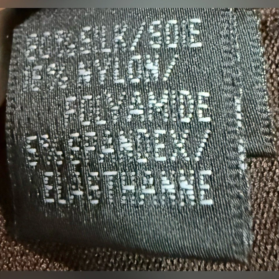 Top tejido cuello alto marrón hilado fino mezcla seda Lafayette 148 XL - $598 Foto 4 de 4