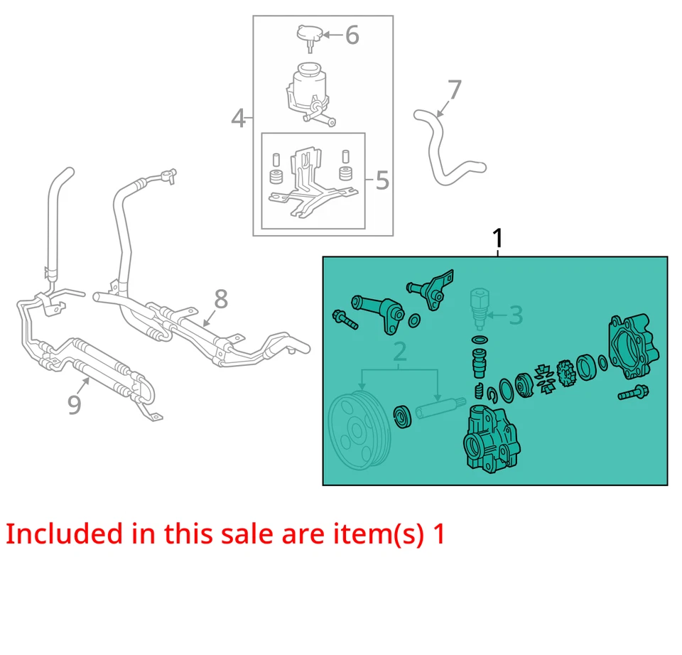 Bomba de dirección asistida Toyota Tundra 2014 fabricante de equipos originales 129 k millas - LKQ342392156 Foto 4 de 4