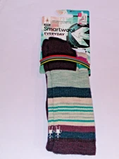 SmartWool Everyday Joviansphere Unisex Crew Socks Men's Size XL  Purple Iris