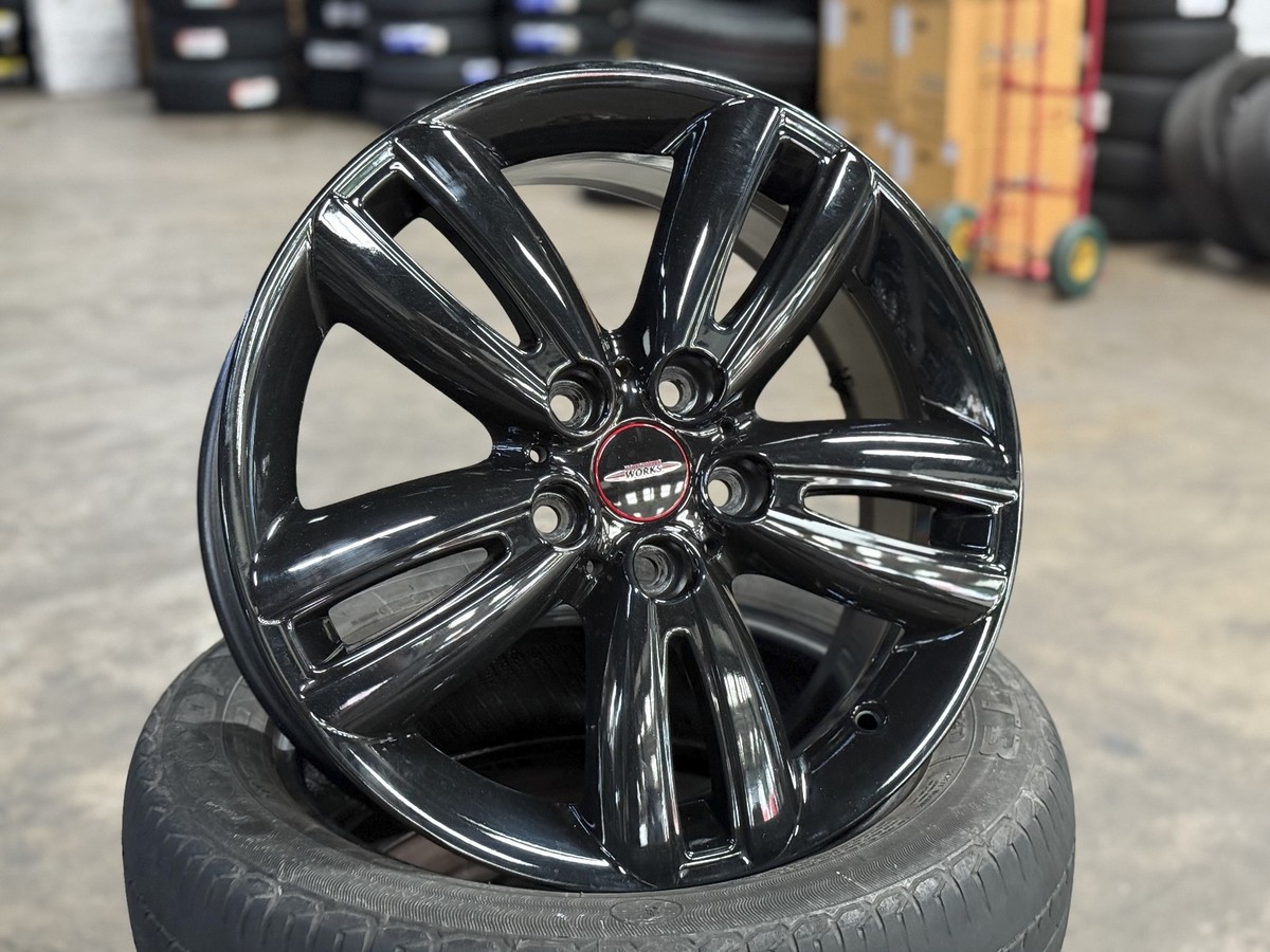 Genuine Used 17x7 MINI F56 JCW ET54 5x112 (4 Wheel) Black fit F55