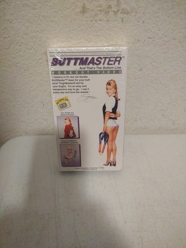 Suzanne Somers Original ButtMaster VHS + Blue Red Exercise Equipment Vintage. 