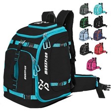 Ski Boot Bag 65L Padded Waterproof Ski Travel Backpack for Gear Accessories