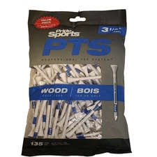 Pride Sports PTS 3¼" Golf Tees 135 Pack – Pro Tee System Wood Driver Tees New