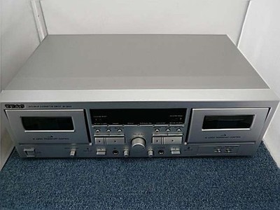 Junk TEAC Double Cassette Deck W-1200 Silver  From Japan l66