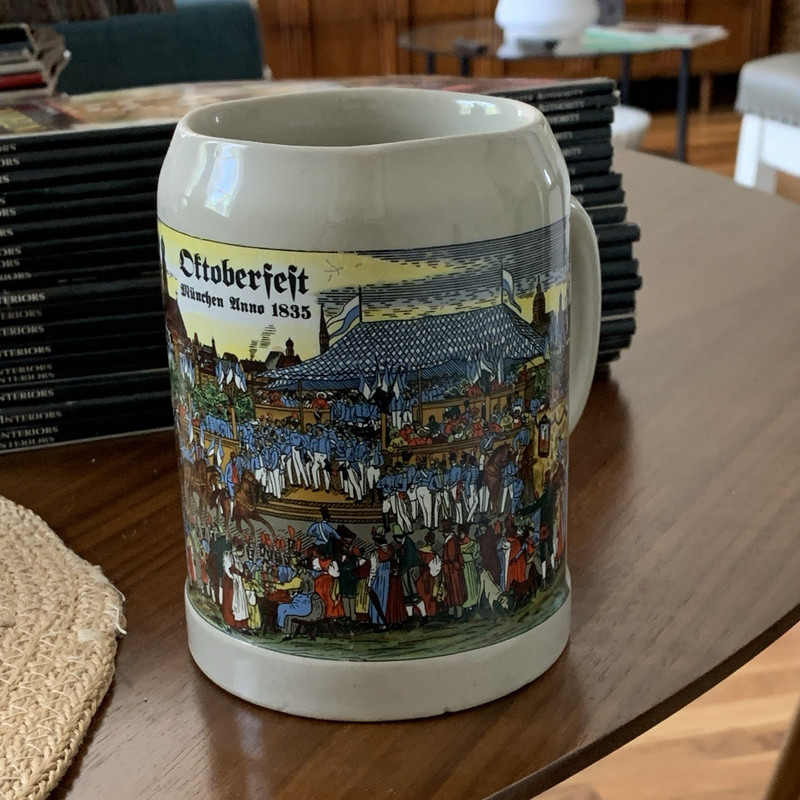 Oktoberfest Munich Anno 1835 Beer Mug Stein Mug Breweriana Theme