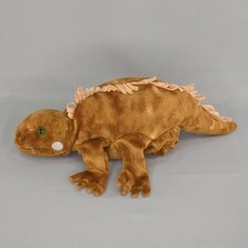 Caltoy Brown Iguana Lizard 14 inch Plush Hand Puppet Stuffed Animal Soft Toy