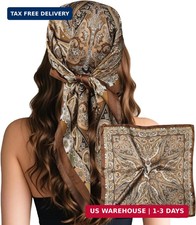 Sumolux Head Hair Scarf for Women Like Satin Silk Scarf Bandana Hair Wrapping Ni
