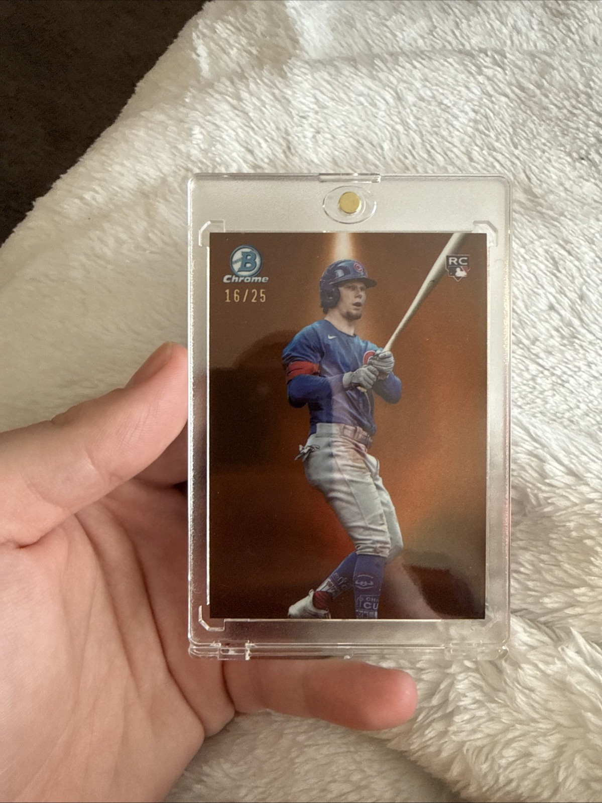2024 Bowman Chrome Pete Crow Armstrong Bowman Spotlight Orange /25