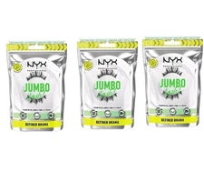 NYX Jumbo Lash! 3 PACK ! Vegan False Eyelashes - DEFINED DRAMA