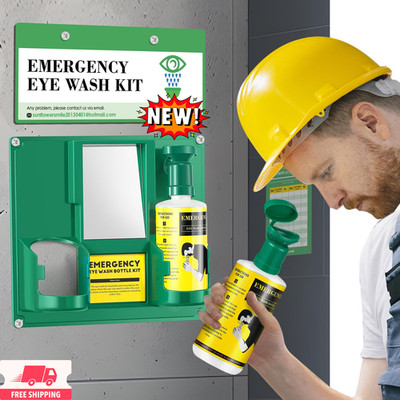 Nueva estación lavaojos portátil aprobada por OSHA. Kit de emergencia para lavad