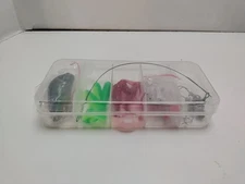 18 Pc Fishing Tackle Kit Weight Hooks Soft Bait spinners Minnow