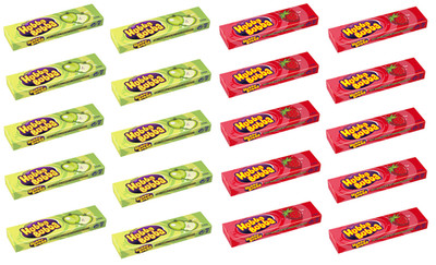 HUBBA BUBBA Kaugummi Mix Apfel & Erdbeere (2x10) 20 Packungen