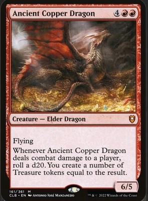 MTG Ancient Copper Dragon - LP - Non-Foil