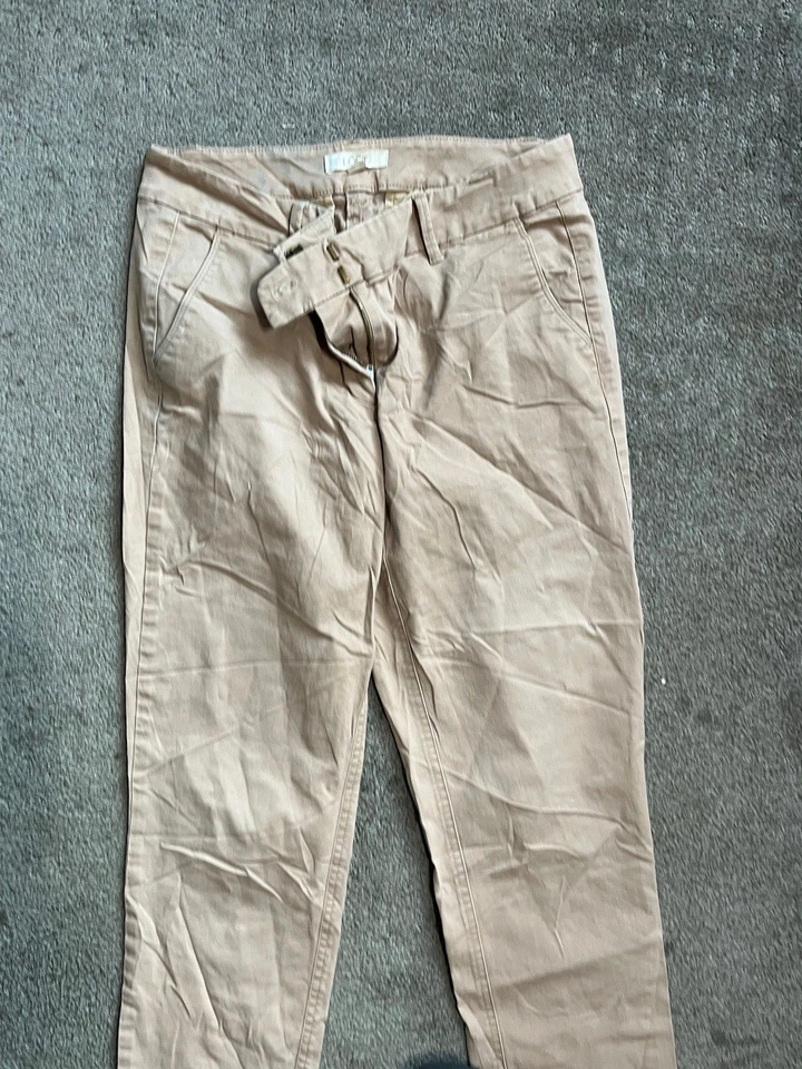 Ann Taylor Loft Womens Size 4T Beige Khaki Pants Stretch Skinny Ankle - Image 2 of 4