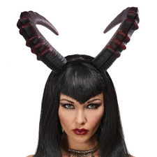 Red Devil Horns Headband Gothic Devil Horn Hairband Demon Horns Headband Cosplay