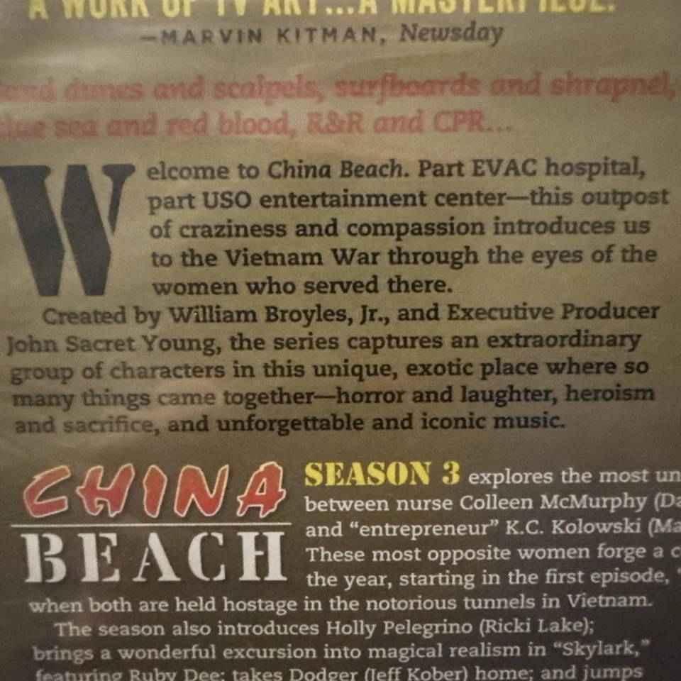 China Beach - Season 3 (DVD, 6 Disc Set) Dana Delany, Marg Helgenberger - Image 4 of 4