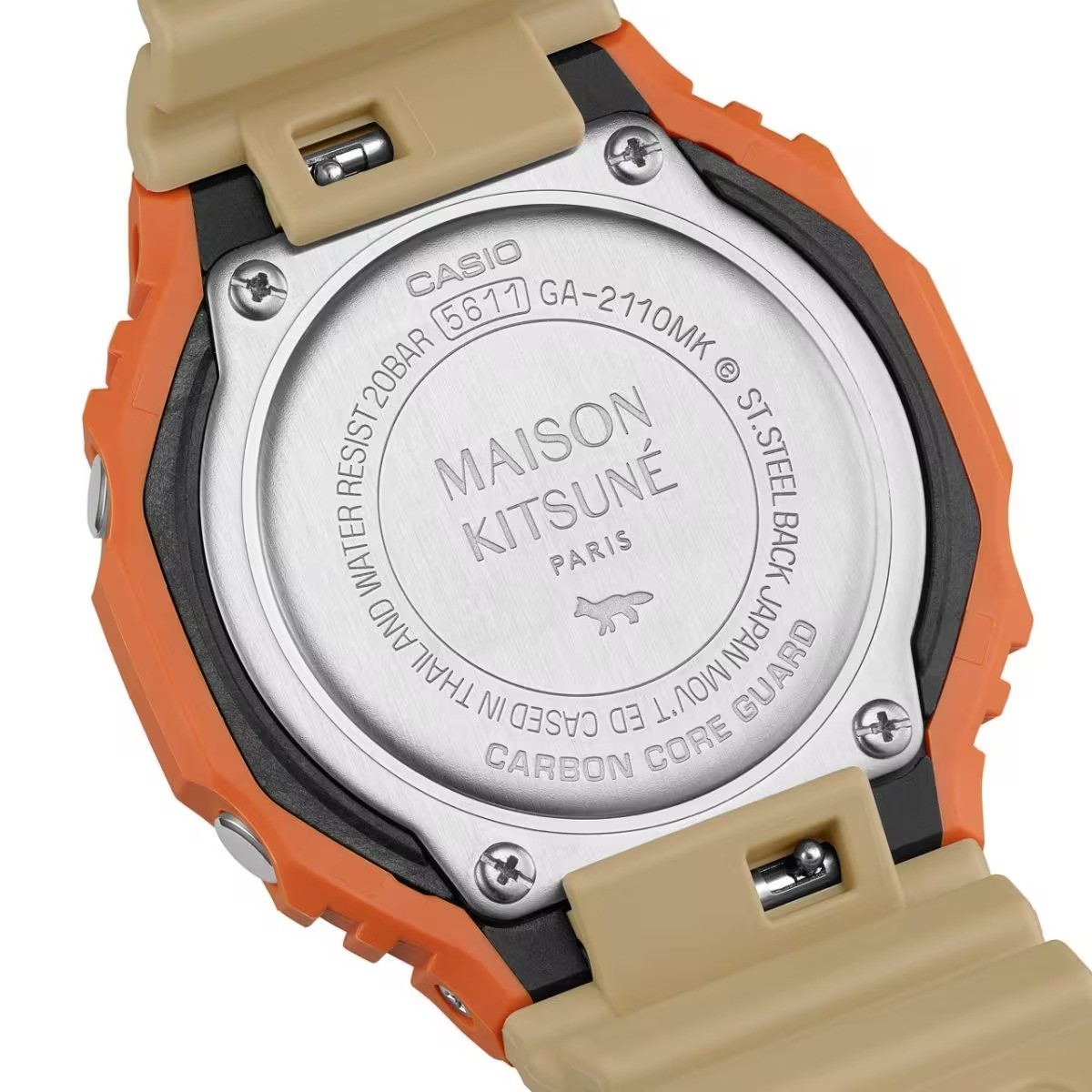 PSL G-SHOCK x MAISON KITSUNÉ collaboration model GA-2110MK-5AJR