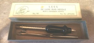 Vintage Lee's ‘Athena’ De Luxe Rug Needle - No. 90 with Box