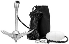 MARINE SYSTEM Boat Anchor 3.5 lb Folding Anchor, Grapnel Galvanized